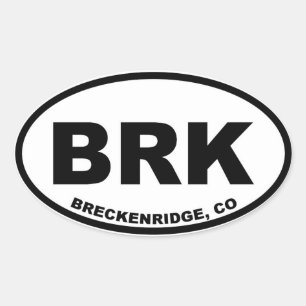 Sticker Ovale Breckenridge BRK