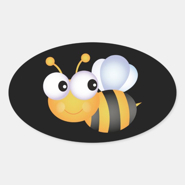 Sticker Ovale Bumble Bee (Devant)