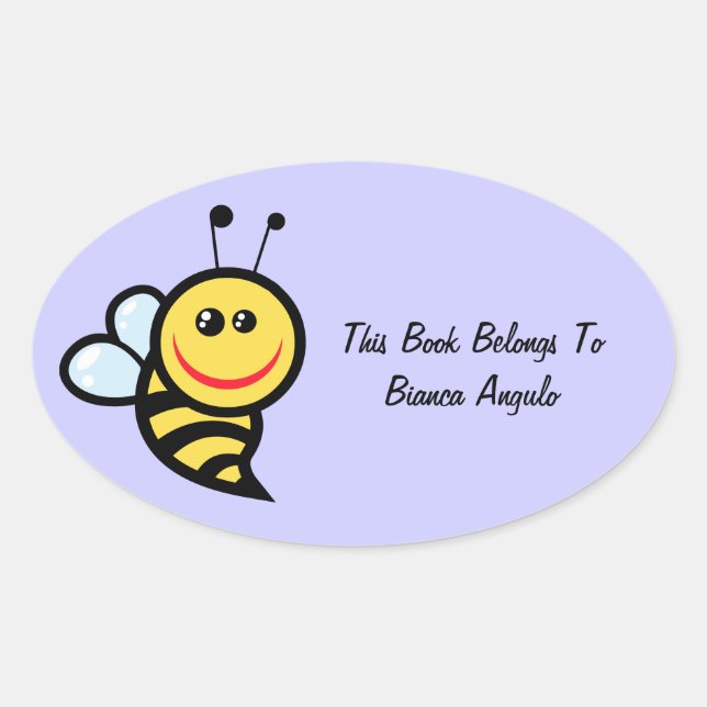 Sticker Ovale Bumblebee Plaque (Devant)