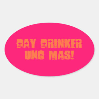 Sticker Ovale Buveur de jour Uno Mas