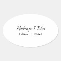Calligraphie classique Élégante Plaque blanche sim