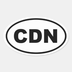 Sticker Ovale Canada CDN