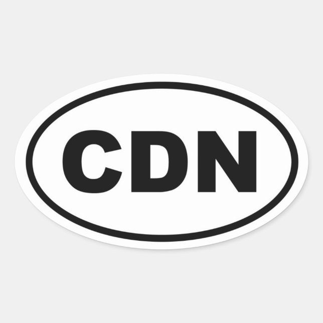 Sticker Ovale Canada CDN (Devant)