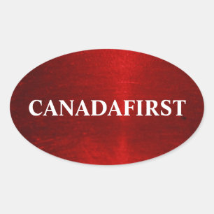 Sticker ovale CANADAFIRST