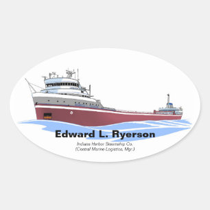 Sticker Ovale cargo des Grands Lacs Edward L. Ryerson LMC