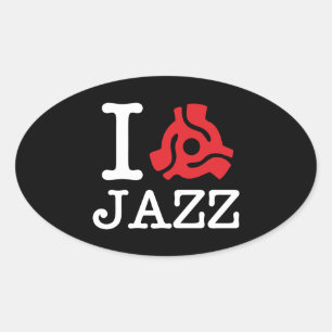 Sticker Ovale Carte I 45 Jazz