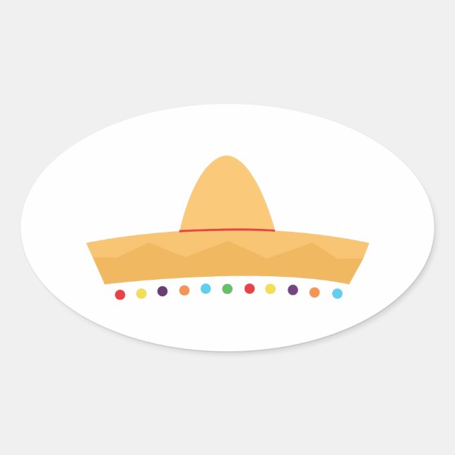 Sticker Ovale Casquette Fiesta (Devant)