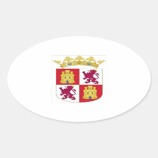 Sticker Ovale Castilla y Leon (Espagne) Armoiries