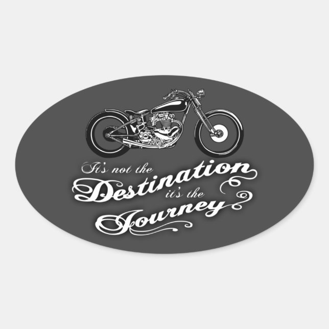 Sticker Ovale C'est le voyage (Devant)