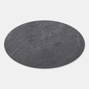 Sticker Ovale Chalkboard customizable