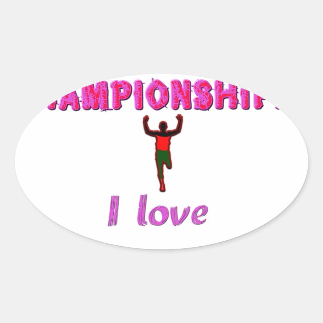 Sticker Ovale Championnats du monde d'athlétisme Kenya Runner :  (Devant)