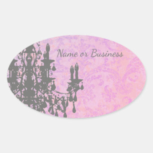 Sticker Ovale Chandelier de coco - CHANGER DE COULEUR / FORME /