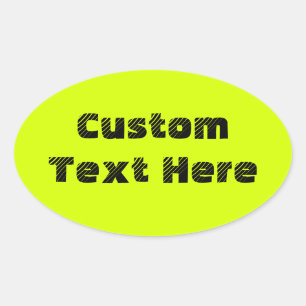 Sticker Ovale Chartreuse