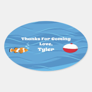 Sticker Ovale Chatouilleur de Merci d'un seul parti