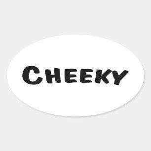 Sticker Ovale Cheeky