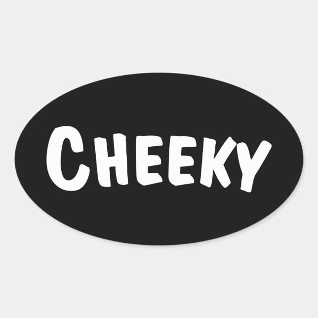 Sticker Ovale Cheeky (Devant)