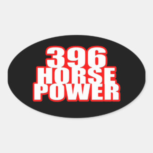 Sticker Ovale Chevy 396 chevaux