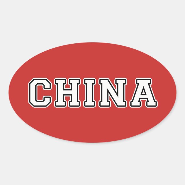 Sticker Ovale Chine (Devant)
