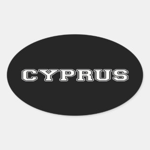 Sticker Ovale Chypre