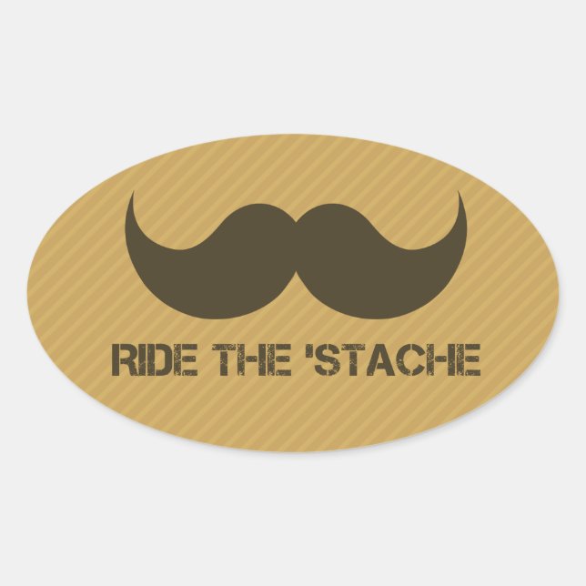Sticker Ovale Circuler Sur La Stache (Devant)