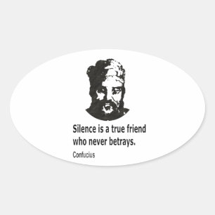 Sticker Ovale Citation De Confucius