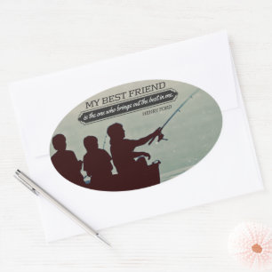 Sticker Ovale Citation Inspirationnelle de Henry Ford "Meilleur 