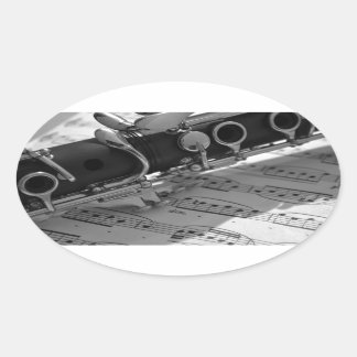Sticker Ovale Clarinet
