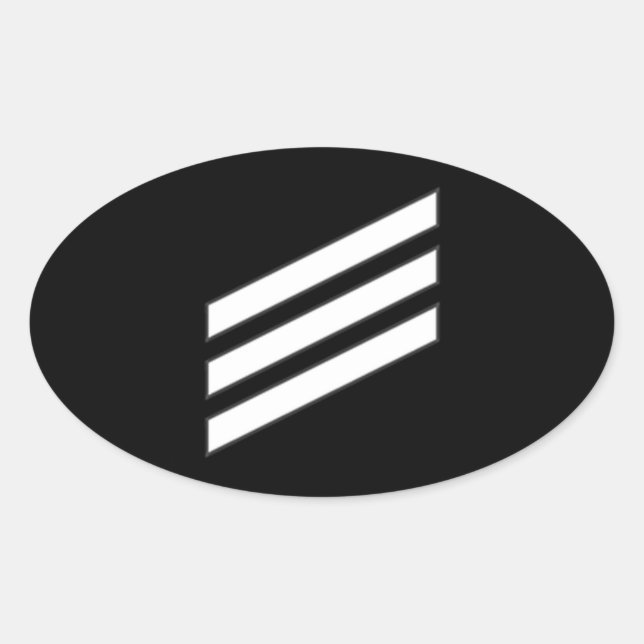 Sticker Ovale Classe E-3 (Devant)