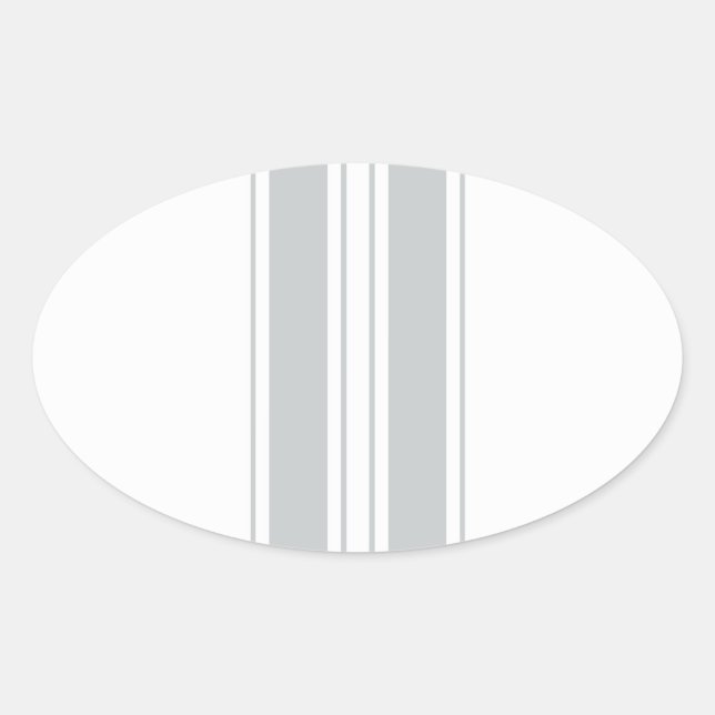 Sticker Ovale Cliquez sur Personnaliser pour modifier Gris en co (Devant)