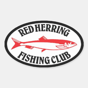 Sticker Ovale Club de pêche du hareng rouge