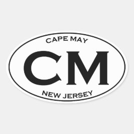 Sticker Ovale CM - Cape May New Jersey Oval Logo