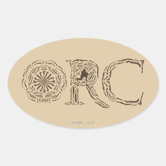 Sticker Ovale Collecte d'armes Orc (Devant)