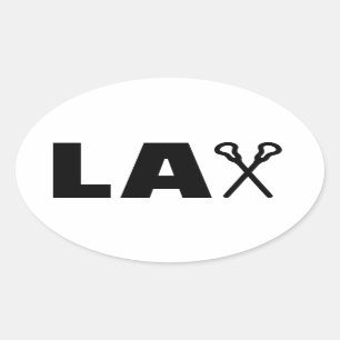 Sticker Ovale Colonne Lacrosse Lax
