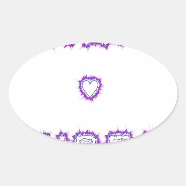 Sticker Ovale Conception de l'art texte de devis Smart Vibes (Devant)