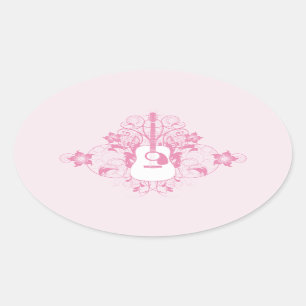 Sticker Ovale Conception guitare