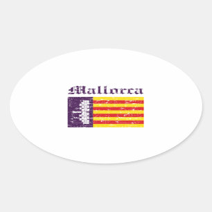 Sticker Ovale Conceptions de ville de Majorque