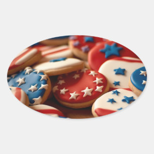 Sticker Ovale Cookies Liberté