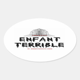 Sticker Ovale Coonas, Enfant Terrible, Cou rugueux, Pétrole, Gaz