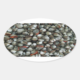 Sticker Ovale Coques de coques de sang