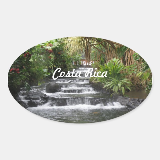 Sticker Ovale Costa Rica (Devant)