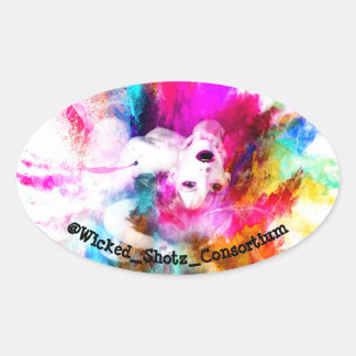 Sticker Ovale Couleurs de la passion
