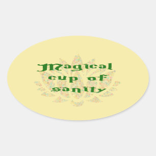 Sticker Ovale Coupe magique de Sanity