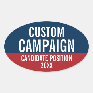 Sticker Ovale Créer votre propre équipement de campagne