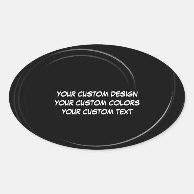 Sticker Ovale Créez votre propre personnalisation (Devant)