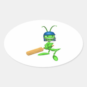 Sticker Ovale Cricket de cricket