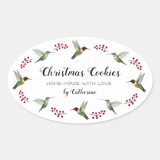 Sticker Ovale Custom Hummingbird   (Devant)