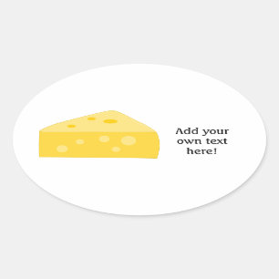 Sticker Ovale Customiser ce graphique Big Cheese