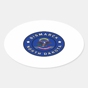 Sticker Ovale Dakota de Bismarck