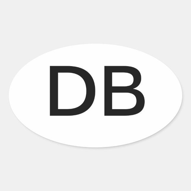 STICKER OVALE DB (Devant)