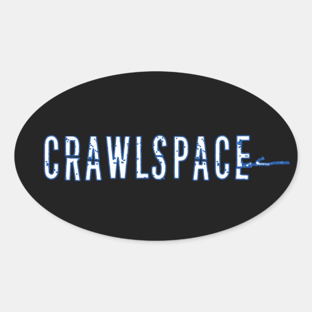 Sticker ovale de l'espace de la cage - brillant (Devant)